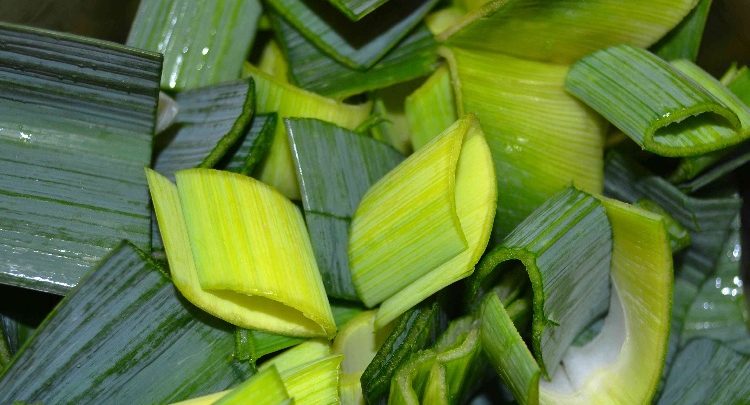 Pâtes aux verts de poireaux