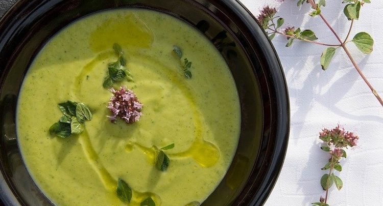 Soupe verte & froide