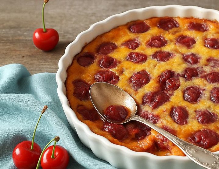 Clafoutis aux cerises vegan