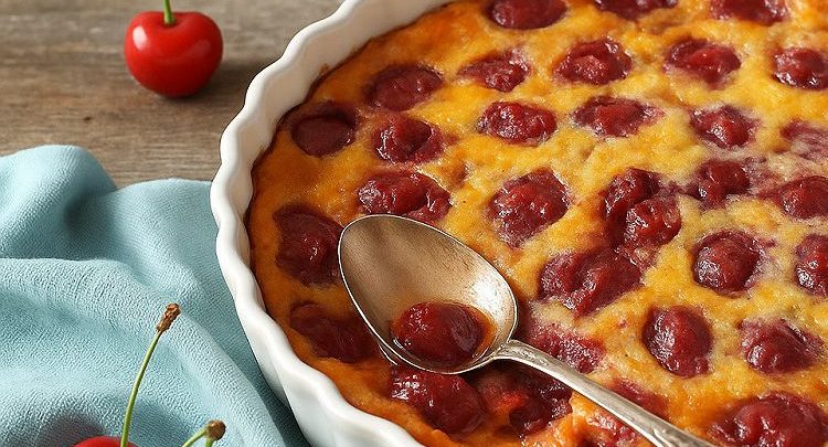 Clafoutis aux cerises vegan