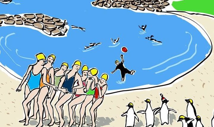 Le bain du Jour de l'An au Prado